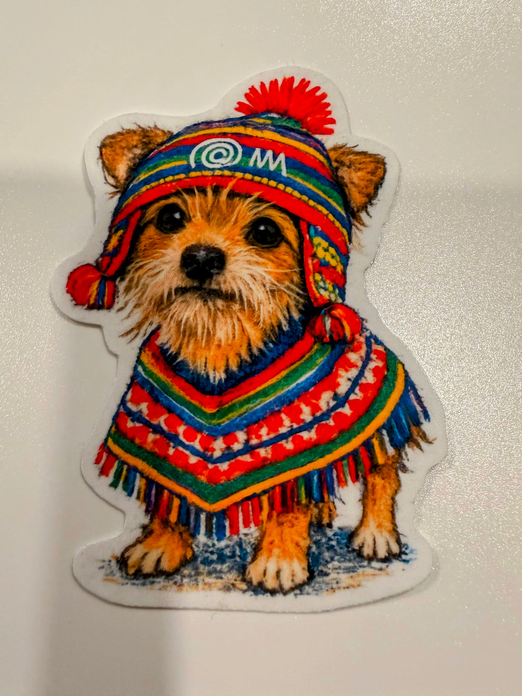 Teddy — Peruvian Poncho Dog Sticker
