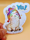 Ya! Llama — Laminated Sticker