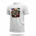 Todo Tumi white 100% cotton unisex t-shirt featuring Ayiti Chéri graphic with Haitian flag, soccer ball, and flowers.