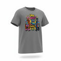 Todo Tumi gray 100% cotton unisex t-shirt featuring a colorful Cusco llama graphic with Una Luca One Dollar text.